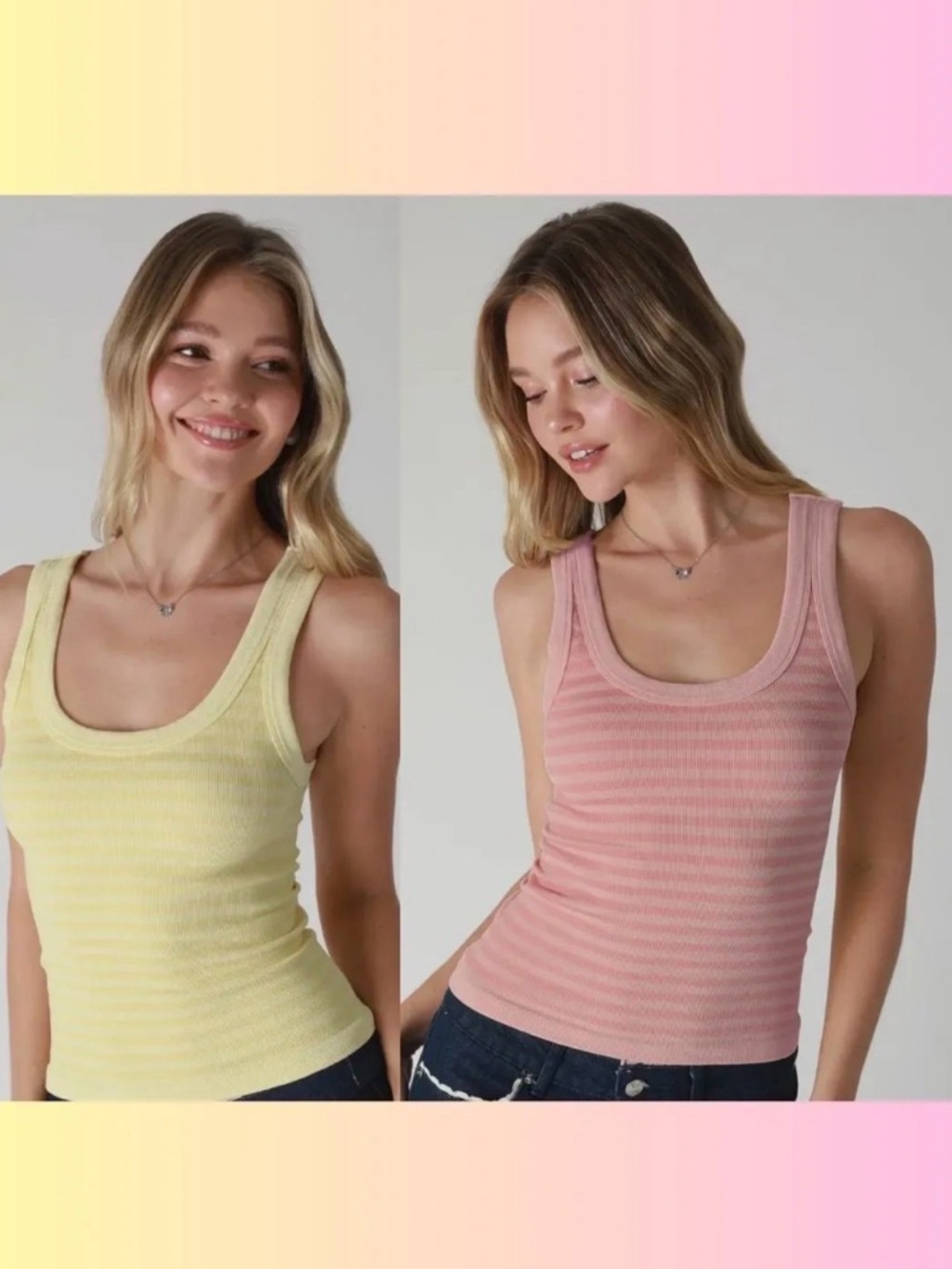 Striped 2 Way Tank